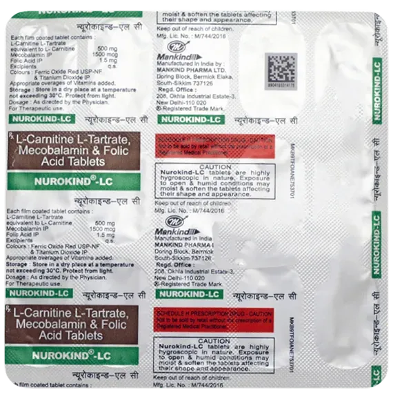 nurokind lc tablet 15's